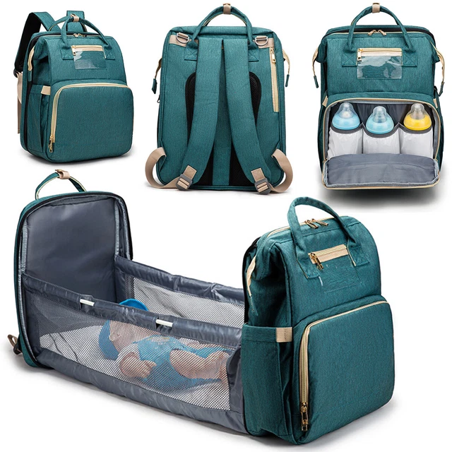 YOLIS Diaper Backpack with Changing Station Travel Baby Bag Portable Mommy Bag