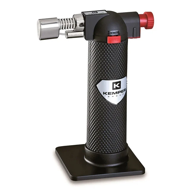 Saldatore A Gas Kemper Tornado Mini Bruciatore Con 4 Cartucce Blu