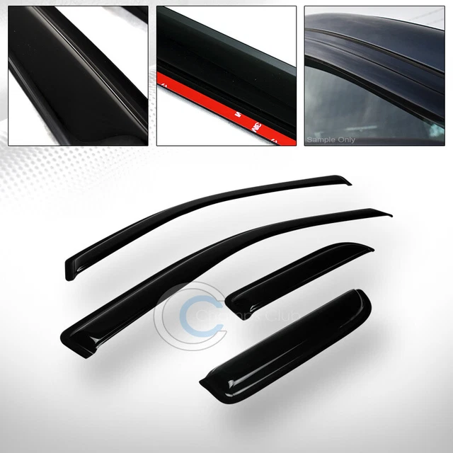 Sun/Rain Smoke Guard Vent Shade Deflector Window Visor 04-14 Ford F150 Super Cab