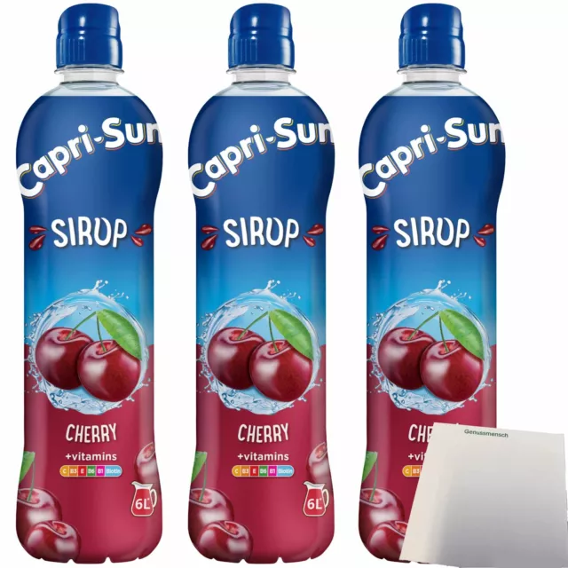 Capri Sun Sirup Kirsche vitamins 3er Pack 3x600ml Flasche usy Block