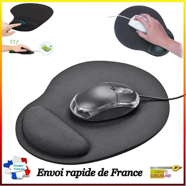 Tapis de souris en silicone souple Support de poignet Repose-mains Tapis confort