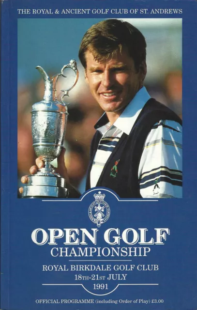 The Golf Open Championship Programme at Royal Birkdale 18-21 July 1991 PROGRAMME