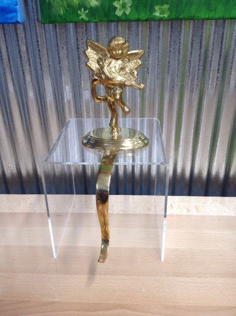 Vintage Solid Brass Cherub Wall Hook