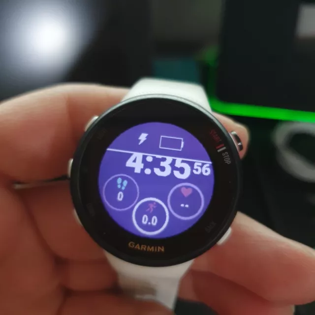 Garmin Forerunner 45s GPS Running Smartwatch Fitness Tracker Watch - White