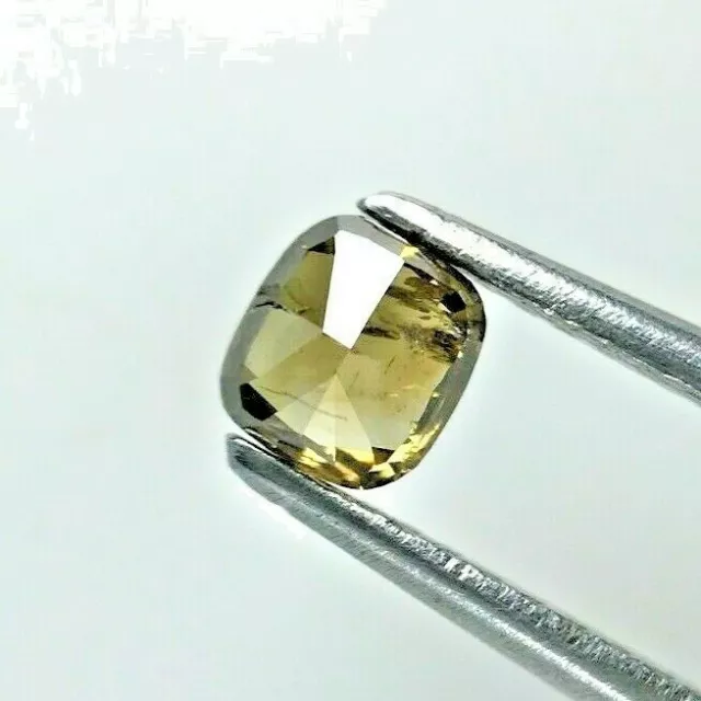 Kissen Natürlicher Diamant 0.39tcw Gelblich Grün Funkelnde Geändert Brillant Cut