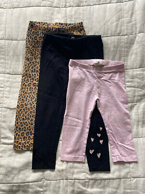 Girls Bundle Of 3 Trousers Leggings 3-4 Years Gap River Island H&M