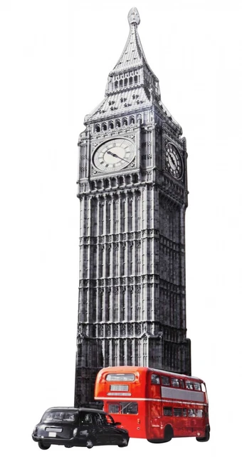 Muestra de la lata hoja big ben londres uk placa estilo antiguo 75cm