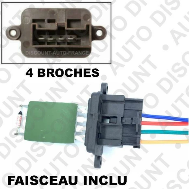 Résistance De Commande Chauffage/ventilation Pour Fiat Ducato - Neuf NTY - Référence ERD-FT-002
