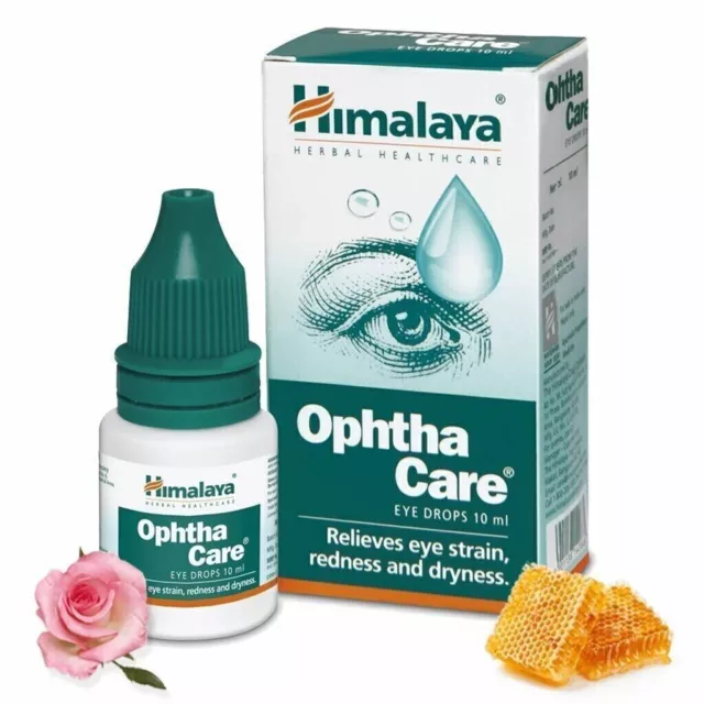 5X Himalaya Ophthacare Eye Drops alivia la sequedad de los ojos + envío gratis