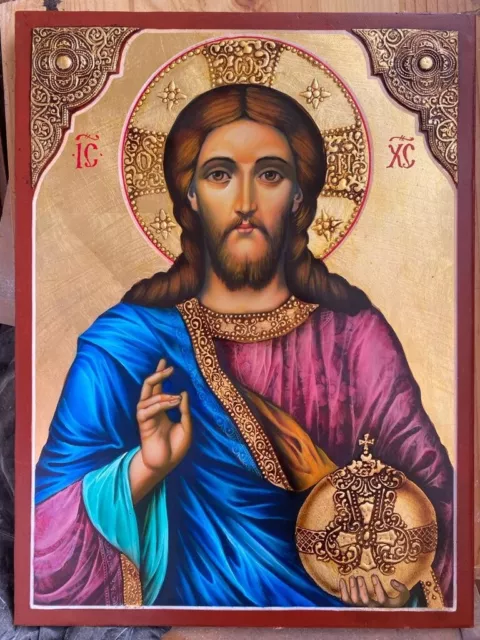 Orthodox icon 30x40m , handpainted , handamde , gift , Christ
