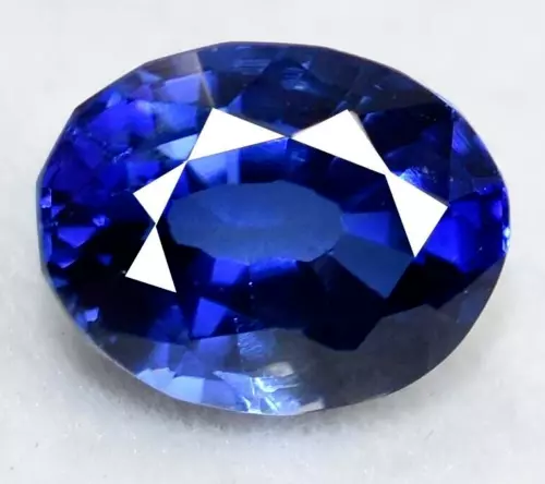 Sri Lanka Zafiro Azul Natural 5 CT + Corte Ovalado Certificado Piedra...