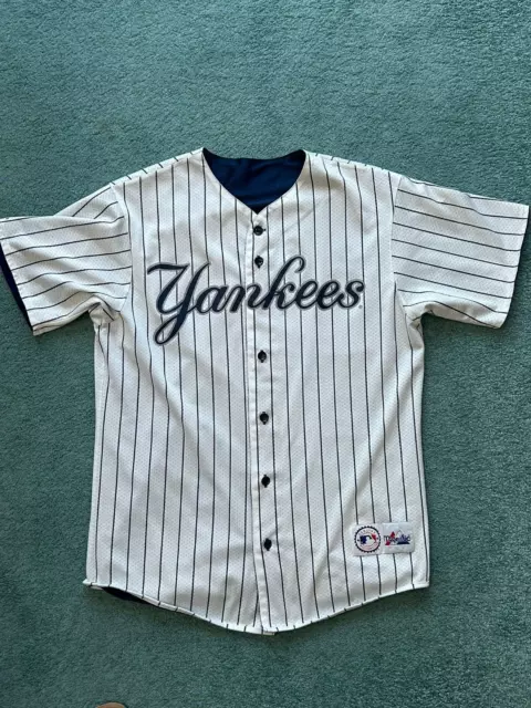 Camicia Da Baseball Reversibile Yankees Medium Vintage Majestic Originale