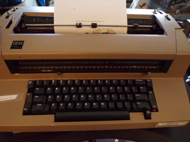 IBM Selectric IIl Typewriter Word Processor Vintage Typing Tan Electric Plus