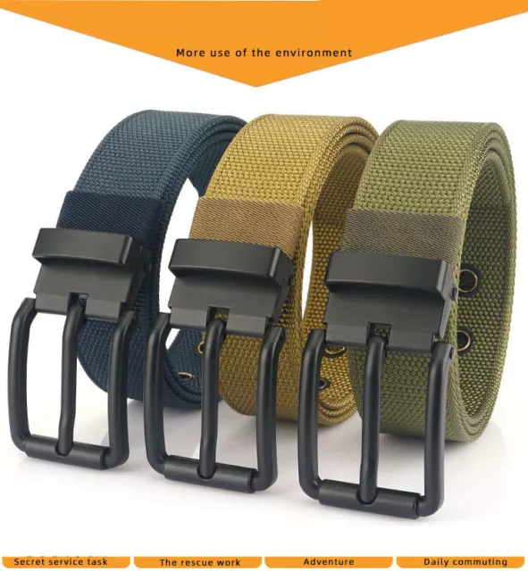 durable abrasion-resistant fashion belt Men's nylon casual belt Quick-dry