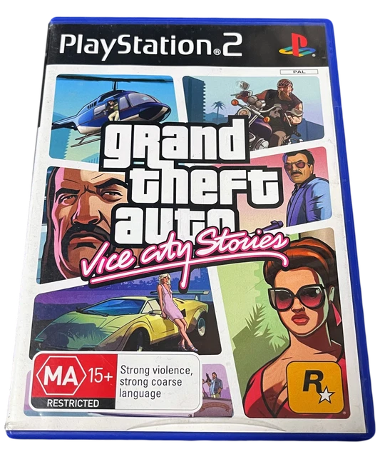 GRAND THEFT AUTO Vice City Stories Sony PS2 PAL with Map* EUR