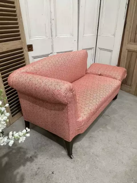 Stunning Reupholstered Victorian Drop Arm Sofa 2