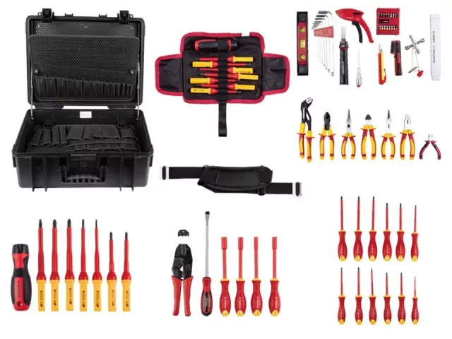 PARKSIDE® Coffret d'outils d'électricien, 83 pièces