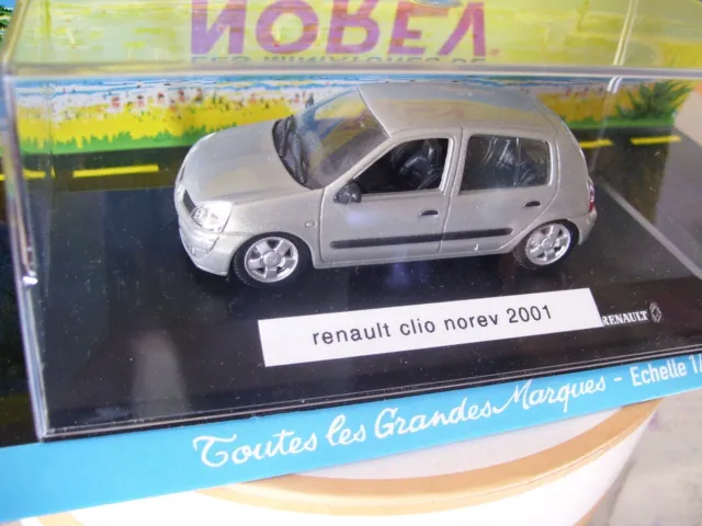 Renault Clio Gris  5 Portes  Norev  2001 Boite 1/43