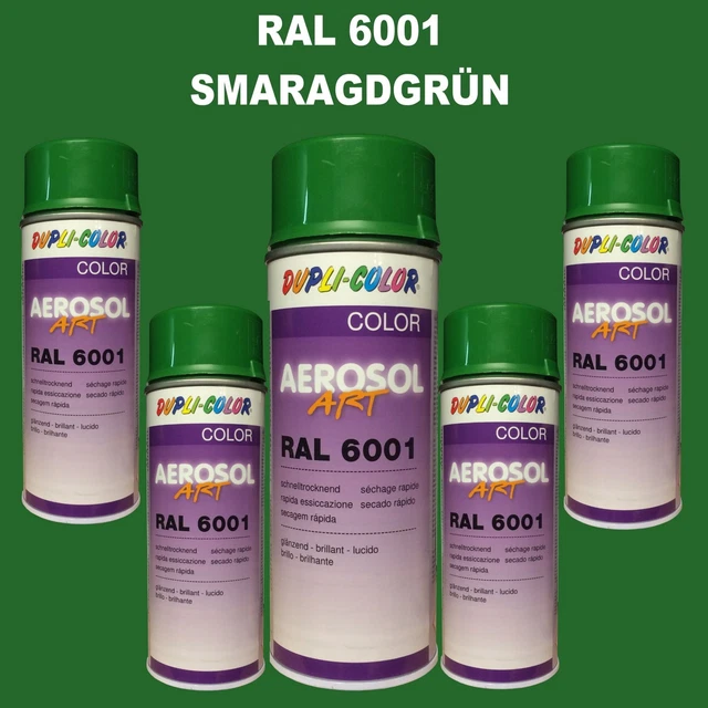 Lot De 12 Peintures Aérosol RAL 6010 Vert Herbe Brillant 400ml MOTIP