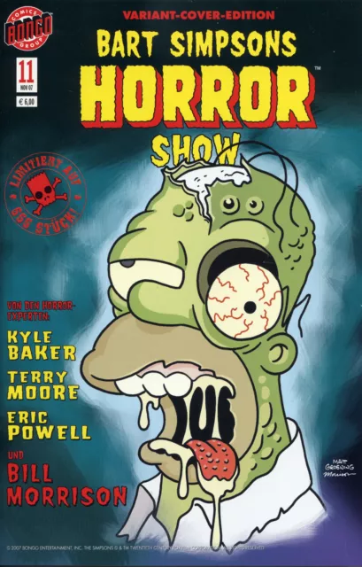 Bart SIMPSONS Horror Show #11 (deutsch) VARIANT-COVER-EDITION limitiert 666 Ex.