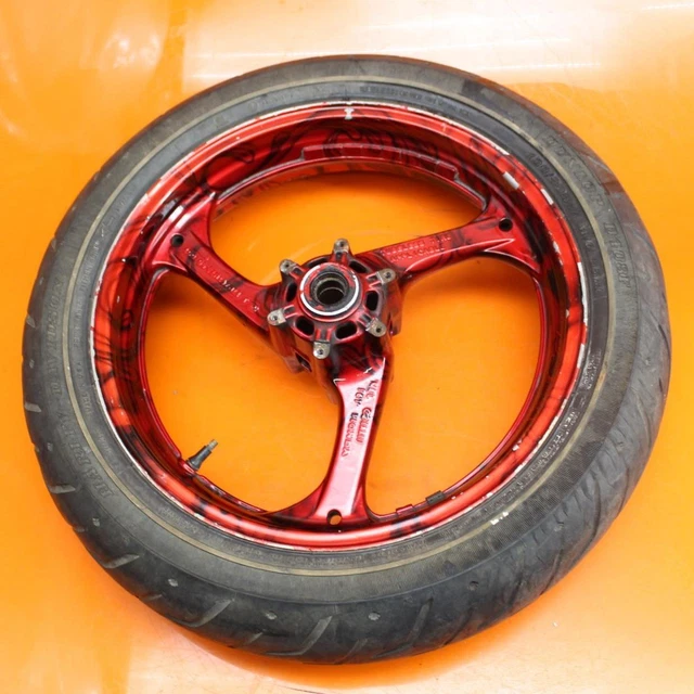 2004-2007 Honda Cbr 1000Rr Oem Straight Front Wheel Rim W Tire 44650-Mel-D20Zc