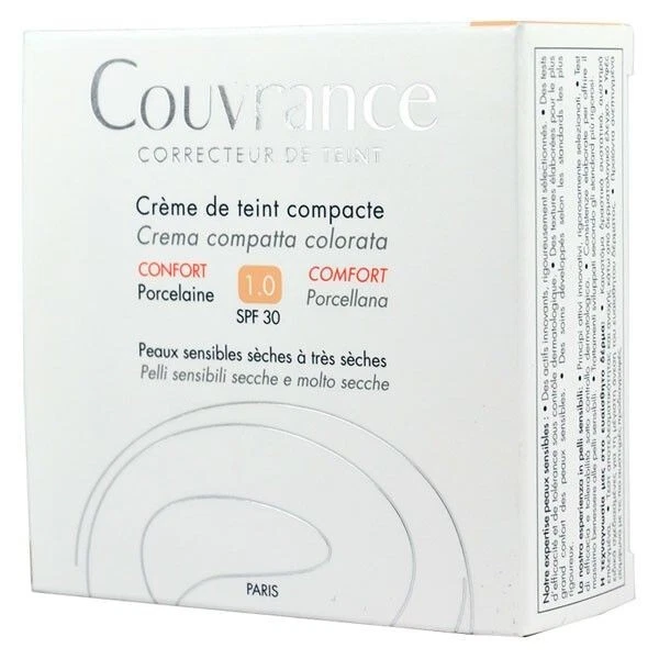 AVENE Couvrance Compact Foundation Cream  10g  1.0 Porcelain