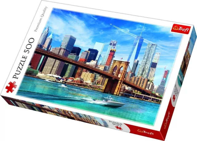 Trefl 500 Piece Adult Large View Of New York City Sky Scrapers Jigsaw Puzzle NEW