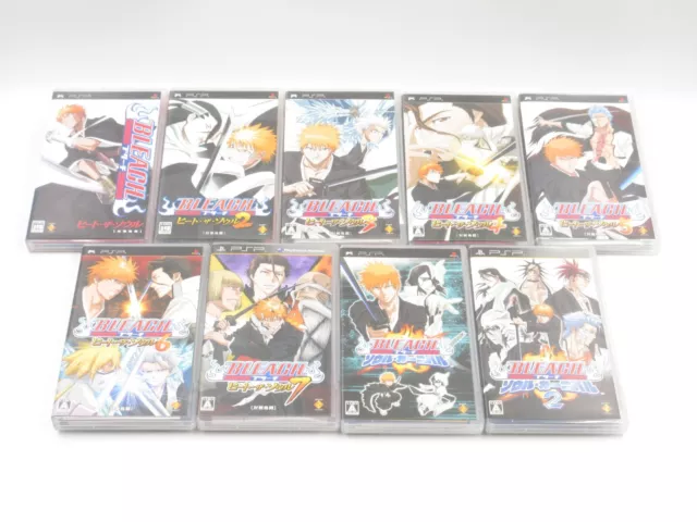 PSP Bleach Set of 2 Japanese Version PlayStation Portable USED Games ANIME  Jump