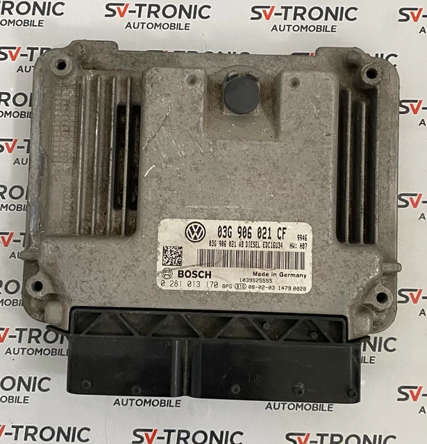Calculateur Moteur VW SHARAN 1.9 AUY Remanufacturé IMMO OFF - Plug & Play, Référence 0281011144