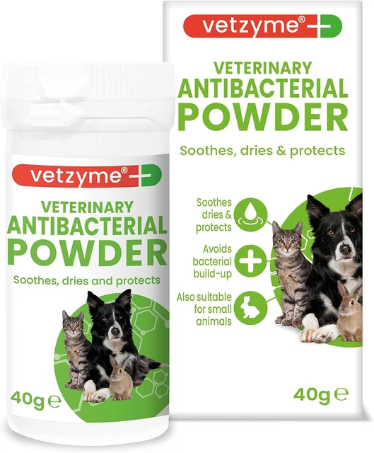 VETERINARY ANTIBACTERIAL POWDER for Dogs, Cats and Small Pets - Gently ...