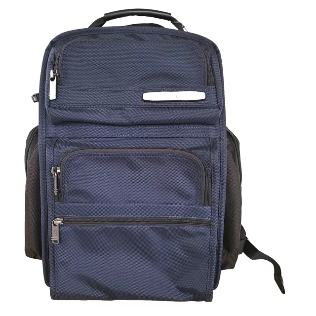 Tumi Brief Pack Harrison Warren Backpack 16.5" Navy Laptop Bag Brief Pack New