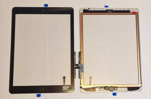 Apple iPad 5 Digitizer A1822 A1823 2017 9.7" Touchscreen mit Homebutton Schwarz