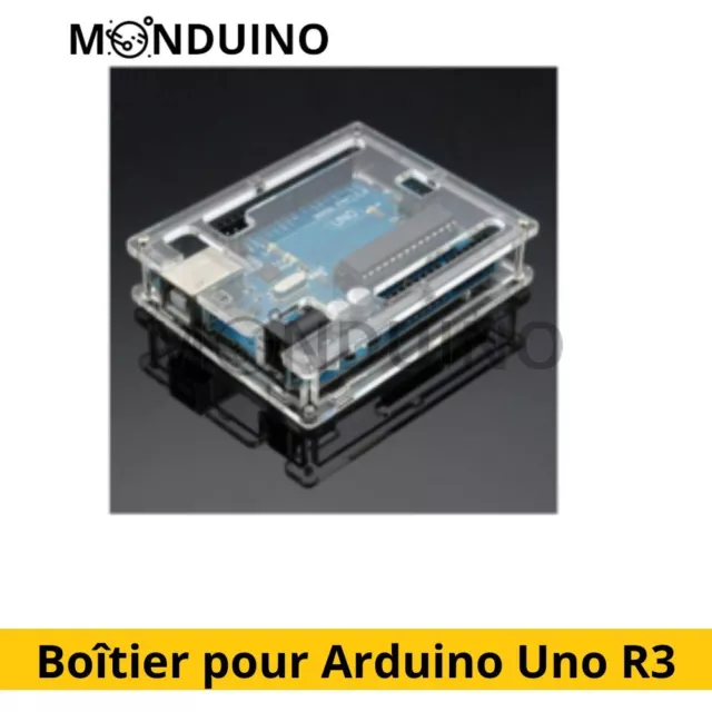 Uno R3 Case boîtier Nouvelle boîte pour Arduino UNO Acrylique MONDUINO (AA05)