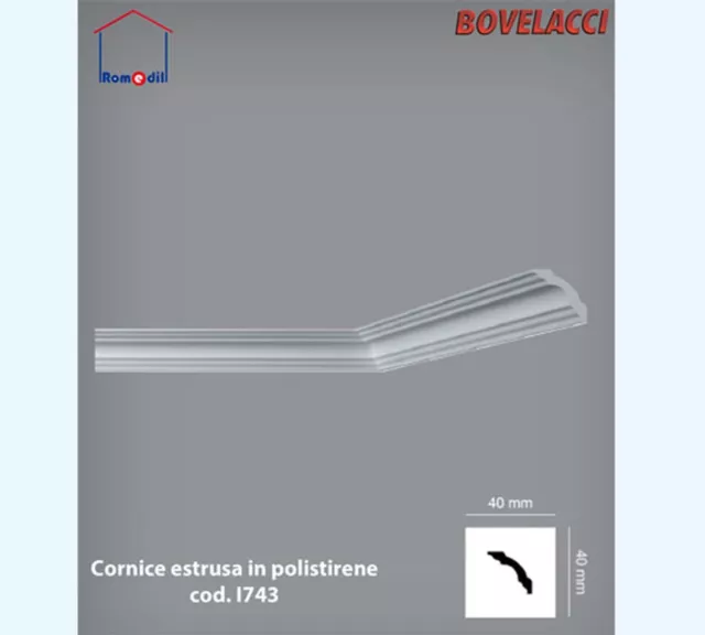 Cornice Cornici In Polistirolo Soffitto Polistirene Estruso Bovelacci I 743 A Mt