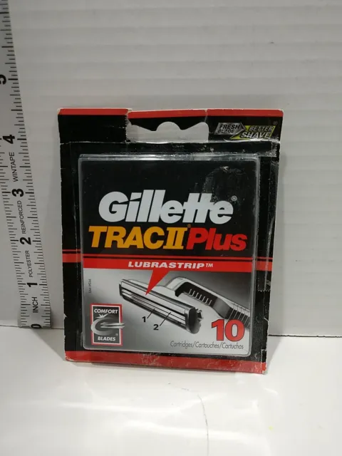 Gillette TRAC II Plus Razor Blade Refill Cartridges - 10 Count