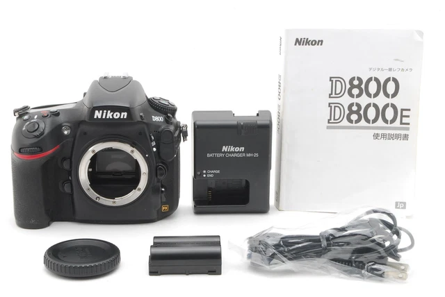 ** N Mint CLA'd ** Nikon D800 36.3 MP Digital SLR Camera Body w/ Body cap, Strap 2