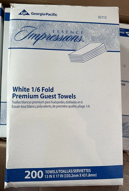 Georgia Pacific Guest Paper Towels Essence Impressions 92113 800 Count 1/6 Fold