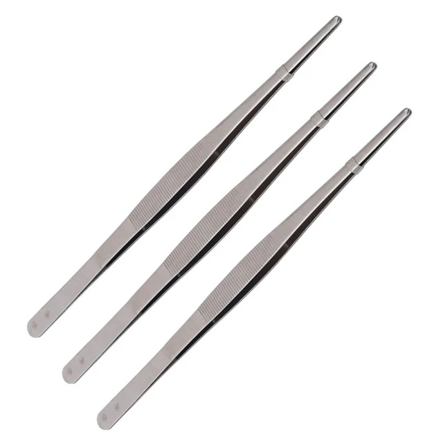 3 piezas 30cm Pinzas Alimentarias Bistec Pescado Alicates Clip Hueso Multifuncional