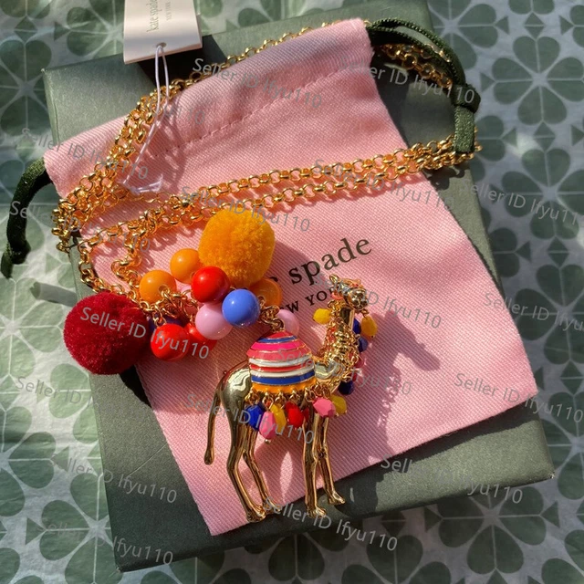 NEW Kate Spade new york Spice Thing Camel Long Pendant Necklace NEW Kate Spade new york Spice Thing Camel Long Pendant Necklace