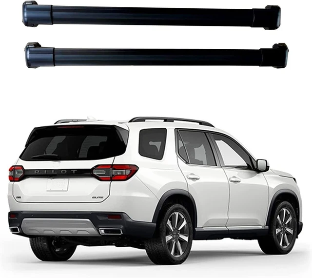 2Pcs Fits for Honda Pilot 2023 2024 Aluminum Roof Rail Racks Cross Bar Crossbar