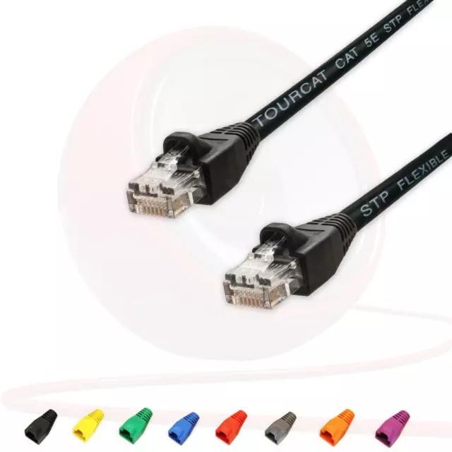 Van Damme Flexible CAT5e RJ45 Ethernet Network Cable Lan Parche Cable Tour Datos