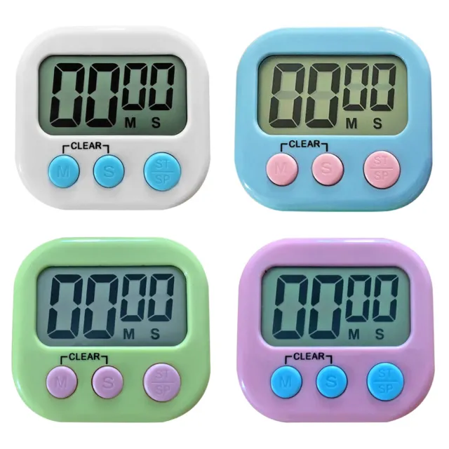 Reloj cronómetro magnético con pantalla digital electrónica LCD para cocina alarma