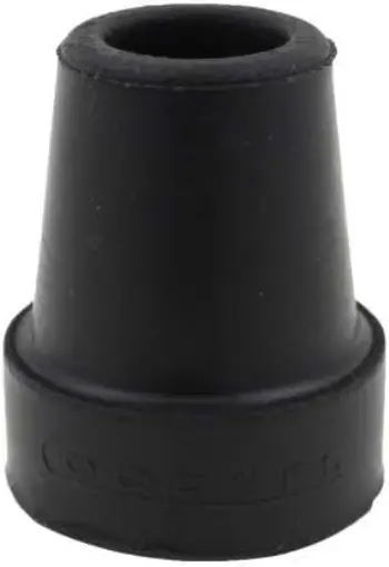4x Original Coopers 19 mm 3/4" schwarze Gummibeschläge für Gehstöcke