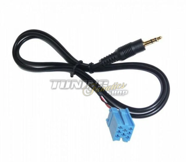  AUX Cinch Adapter auf Mini ISO für Mercedes /  Becker / Blaupunkt / VDO