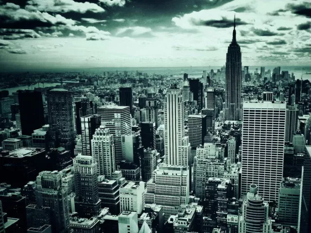 V0985 New York City NYC Manhattan Skyscrapers Decor WALL POSTER PRINT UK