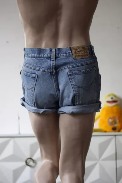 Jinglers Denim Jeans Estate di Shorts 90er Vero Vintage 90s Classic Blu Culottes