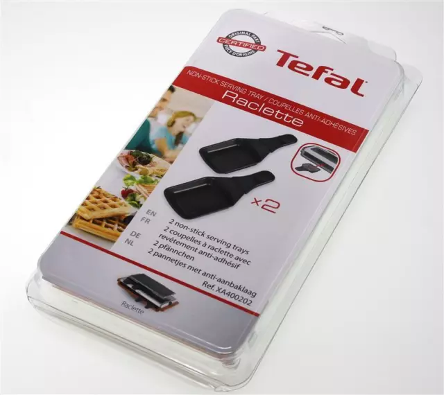 Tefal XA400202 Raclette-Pfanne (2Stück) für RE5228, RE6000, PR4500, PR4568...