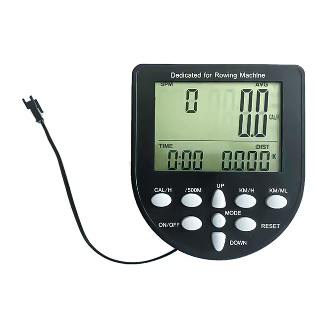 Compteur électronique Pour Rameur – Affichage Temps, Distance, Calories, SPM, Pulsations – Alimentation 2x AAA (non Fournies) - 9