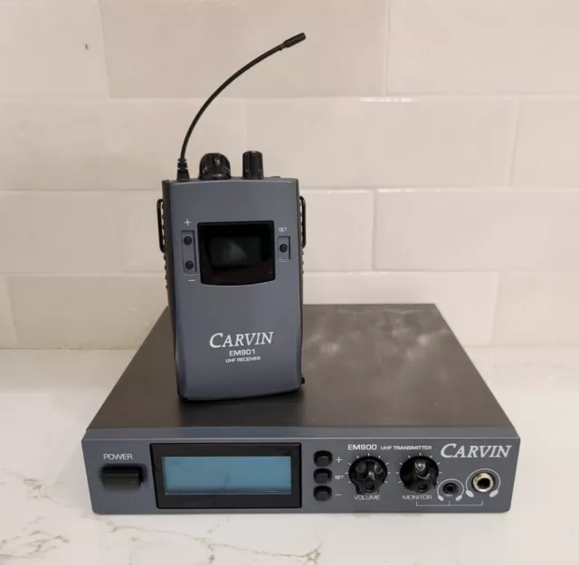 Carvin EM900 UHF Transmitter w/EM901 UHF Receiver (No Antenna)