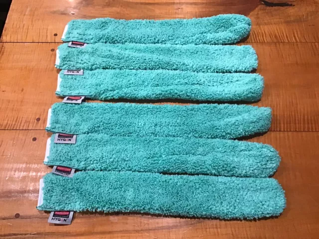 6  Rubbermaid HYGEN Q851 Microfiber Dust Sleeve Only For FG Q850 Dusting Wand